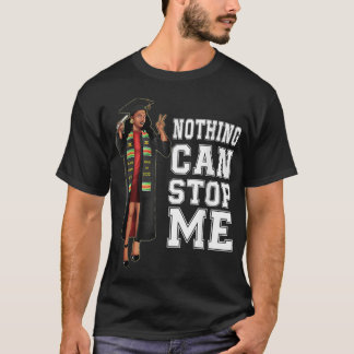 T-shirt Classe de 2022 Stèle de troisième cycle Fille noir