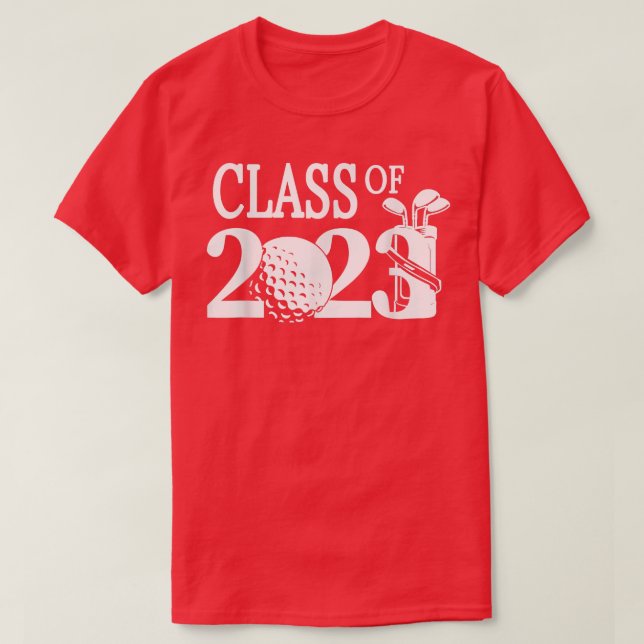 T-shirt Classe de 2023 Senior Golfer Golf Player (Design devant)