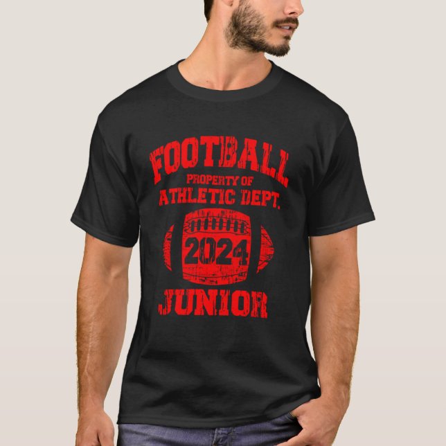 T-shirt Classe De 2024 Collège Secondaire De Football (Devant)