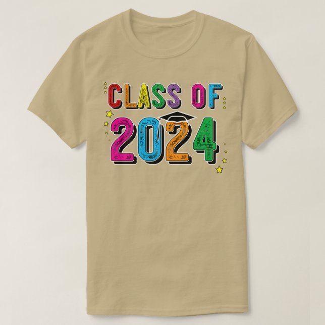 T-shirt Classe De 2024 Ecole De Finition Secondaire (Design devant)