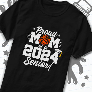 T-shirt Classe de 2024 Graduation Cheer Mom Senior 2024