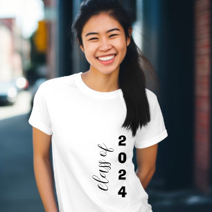 T-shirt Classe De 2024 Graduation Moderne