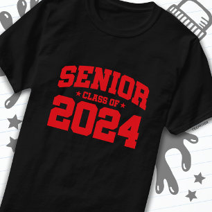 T-shirt Classe de 2024 Lycée Graduation Senior 2024