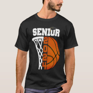 T-shirt Classe de 2024 Senior 24 Basketball High School Gr
