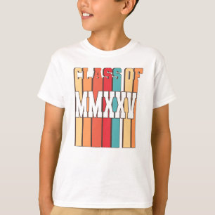 T-shirt Classe De 2025 Graduation Scolaire MMXXV Diplom Re