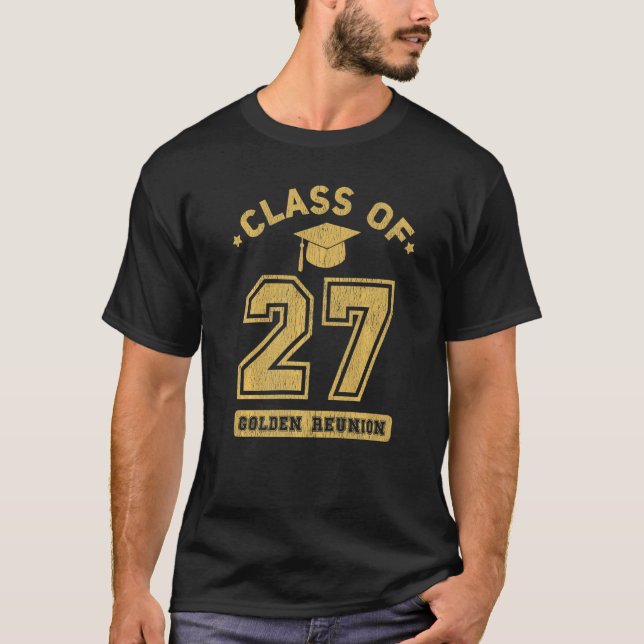 T-shirt Classe De 2027 Collège Diplôme Secondaire Reunio (Devant)