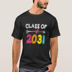 T-shirt Classe De 2031 Senior 2031 Grandir Avec Moi Scolai