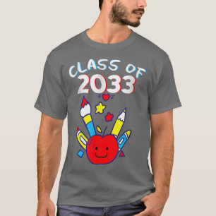 T-shirt Classe De 2033 Retour À L'École Maternelle Premièr