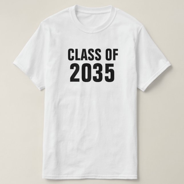 T-shirt Classe de 2035 - chemise adulte pour que les (Design devant)
