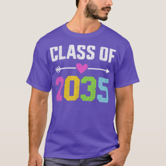 T-shirt Classe de 2035 Diplôme préscolaire de premier cycl