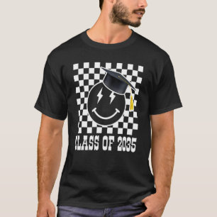 T-shirt Classe de 2035 Happy Face Premier jour de Gradu de