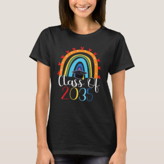 T-shirt Classe De 2035 Rainbow Pré K Graduate Préscolaire 