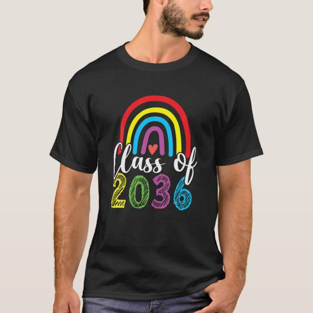 T-shirt Classe De 2036 Augmenter Avec Moi Pré-K Maternelle (Devant)