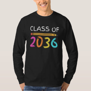 T-shirt Classe De 2036 Augmenter Avec Moi Retour Couleurs