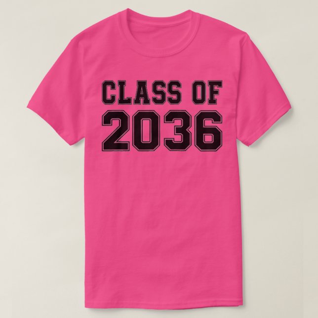 T-shirt Classe de 2036 grandir avec moi préscolaire mon de (Design devant)