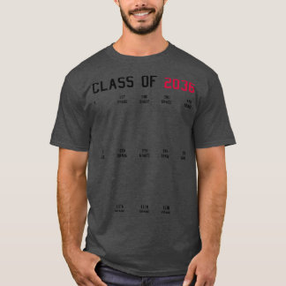 T-shirt Classe de 2036 Grow with Me Graduation Premier jou