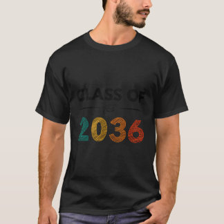 T-shirt Classe De 2036 Premier Jour D'École Retour À L'Éco