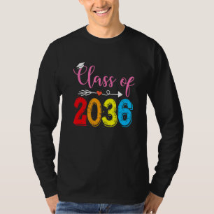 T-shirt Classe De 2036 Senior 2036 Grow With Me Graduation