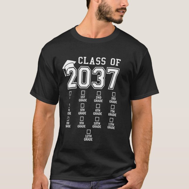 T-shirt Classe de 2037 Grow With Me Premier Jour de l'Arg  (Devant)