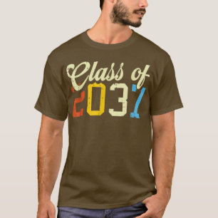 T-shirt Classe De 2037 Retro PréK Maternelle Préscolaire S