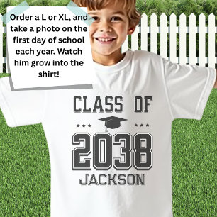 T-shirt Classe de 2038 pour photo du premier jour de l'éco