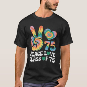 T-shirt Classe De 75 1975 50E Classe Réunion Tie Dye Gradu