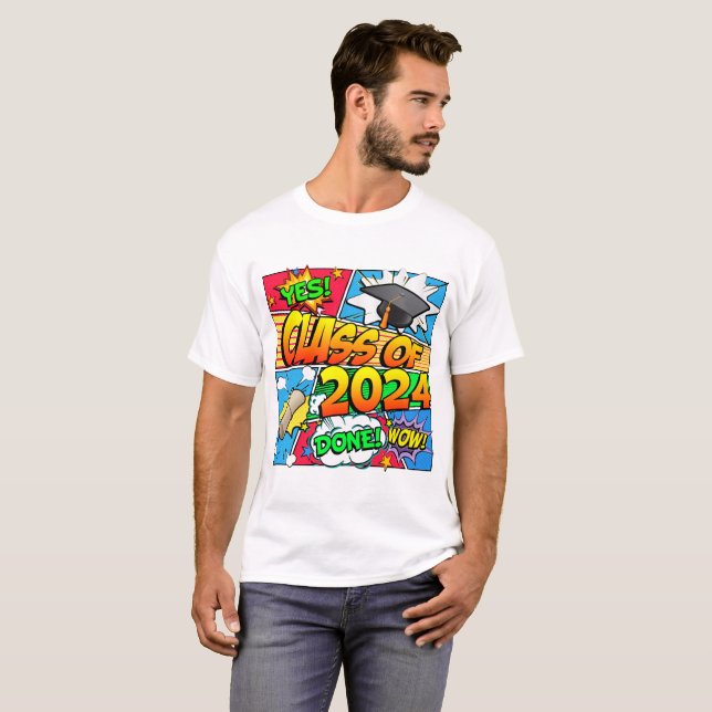 T-shirt Classe de bande dessinée 2024 (Devant entier)