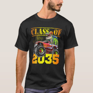 T-shirt Classe De Camion Monster 2035 T Rex Dinosaur Pré-