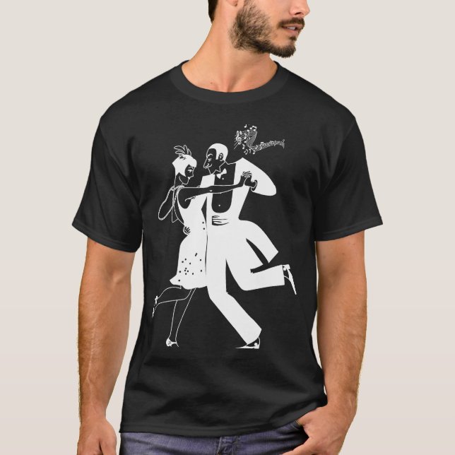 T-shirt Classe de danse Glamour Couple Gatsby 1920 (Devant)