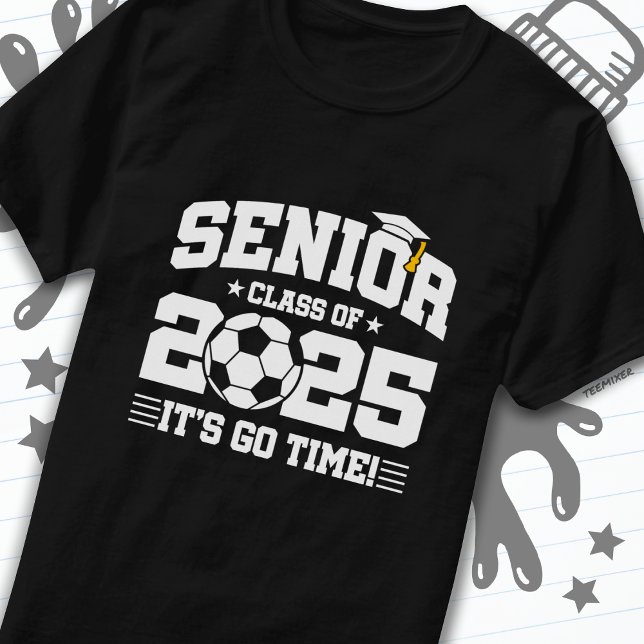 T-shirt Classe de football 2025 Graduation Senior 2025 (Créateur téléchargé)