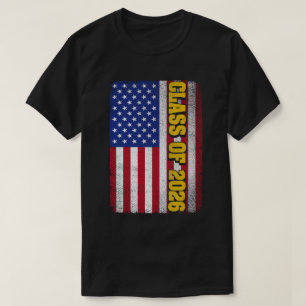 T-shirt Classe De Graduation De 2026 Senior Usa American F