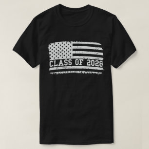 T-shirt Classe De Graduation De 2028 Senior Usa American F