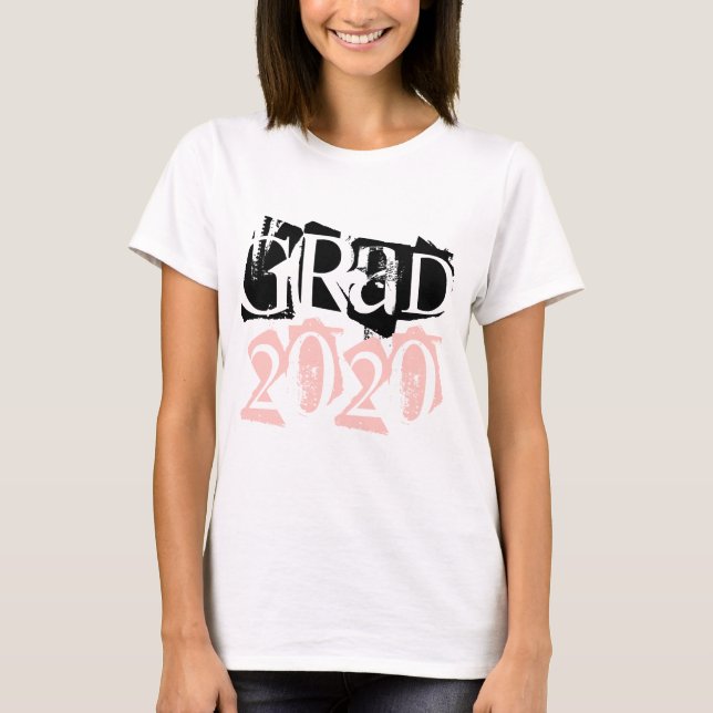 T-shirt Classe de graduation de la typographie de broussai (Devant)