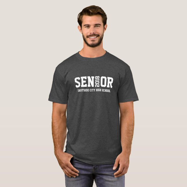 T-shirt Classe de lettres bloc supérieure de 20xx (Devant entier)