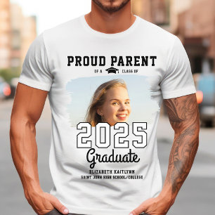 T-shirt Classe de parents fiers de 2025 Diplômé Senior