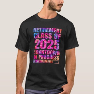 T-shirt Classe De Retraite De Teinture De 2025 Compte À Re