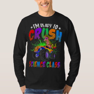 T-shirt Classe de sciences de l'écrasement Dinosaur Monste