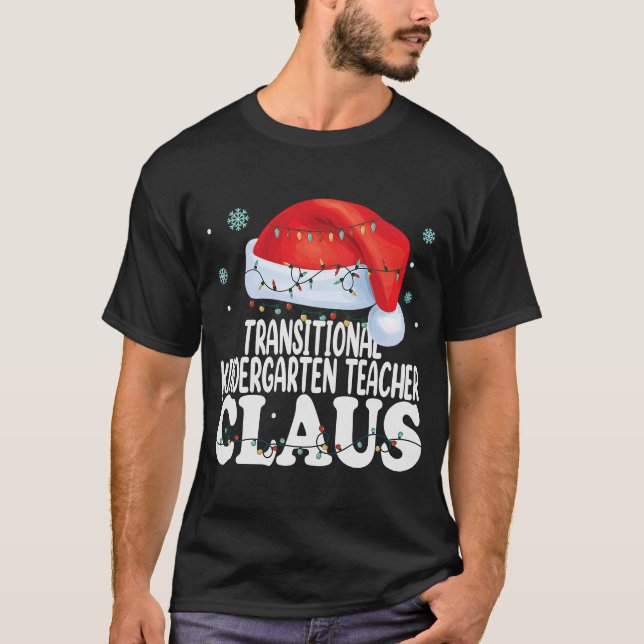 T-shirt Classe d'enseignant de maternelle transitoire Noël (Devant)