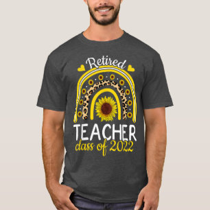 T-shirt Classe D'Enseignant Retraité De 2022 Rainbow Retir