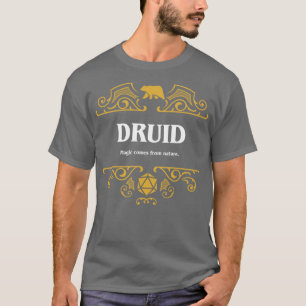 T-shirt Classe Druid Tabletop RPG Jeu 1