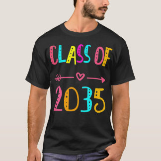 T-shirt Classe Enfants De 2035, 1Er Jour D'École, Premier