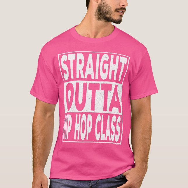 T-shirt Classe Hip hop Stright Outta (Devant)