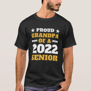 T-shirt Classe Hommes De 2022 Fier Grand-Père D'Un Senior 