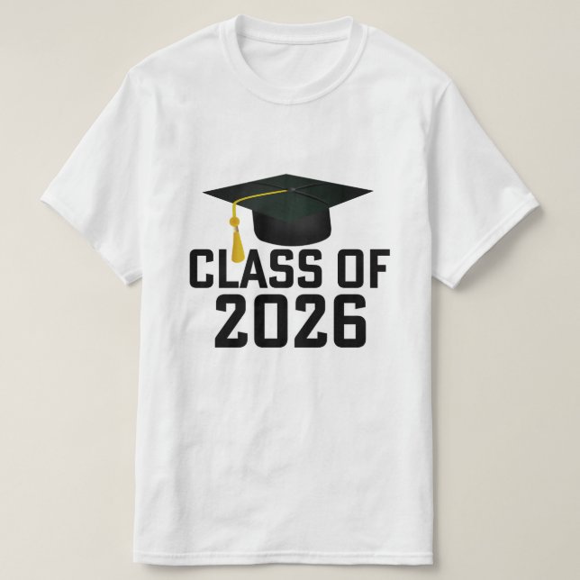 T-shirt Classe Letterman de 2026 Graduation (Design devant)