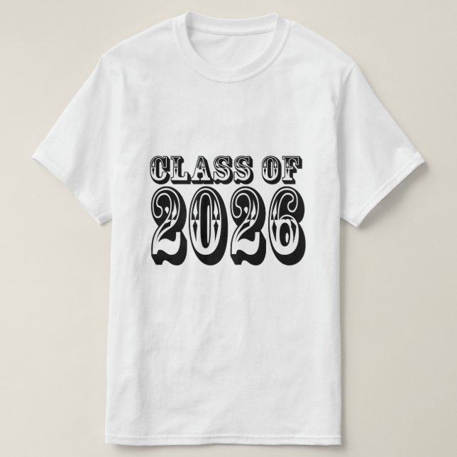 T-shirt Classe Ouest de 2026 Graduation (Design devant)