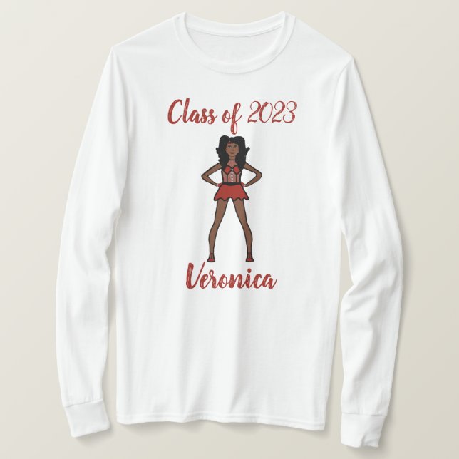 T-shirt Classe personnalisée de 2023 Majorette Shirt SBerr (Design devant)