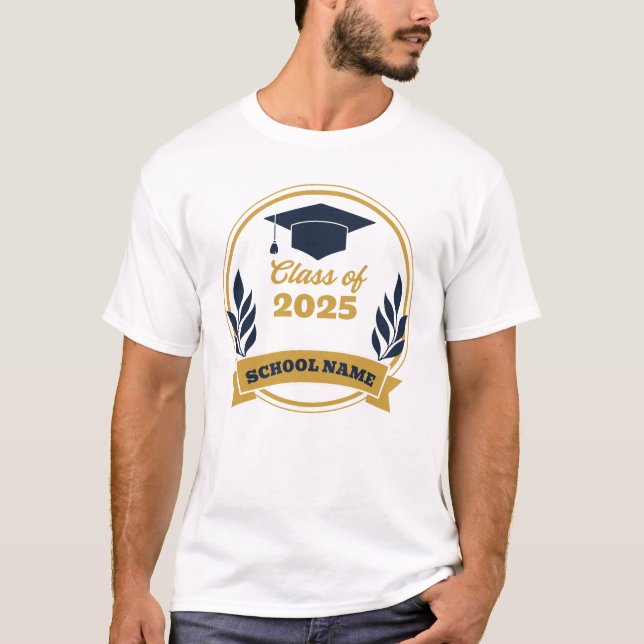 T-shirt Classe personnalisée de [Année] Graduation et nom  (Devant)