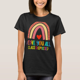 T-shirt Classe Rejetée Joyeuse Dernière Journée De L'Ensei