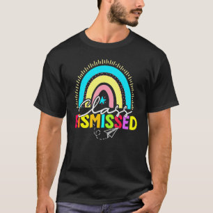 T-shirt Classe Rejetée Rainbow Joyeux Dernier Jour De L'Éc