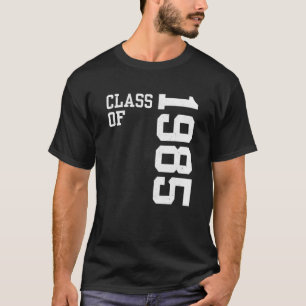 T-shirt Classe Rétro De 1985 Lycée Réunion Vin